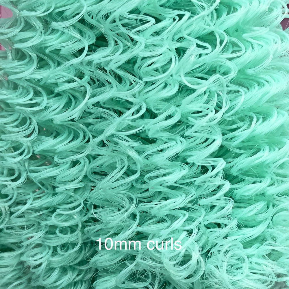 DG Curly Nylon Spring Mint N3091 1oz/28g 36in/92cm green Doll Hair