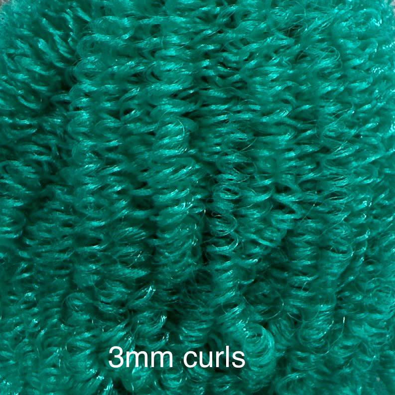 DG Curly Nylon Persian Jade N1256 1oz/28g 36in/92cm green Doll Hair