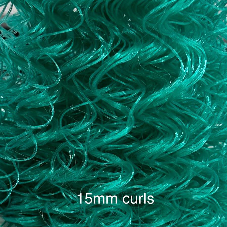 DG Curly Nylon Persian Jade N1256 1oz/28g 36in/92cm green Doll Hair