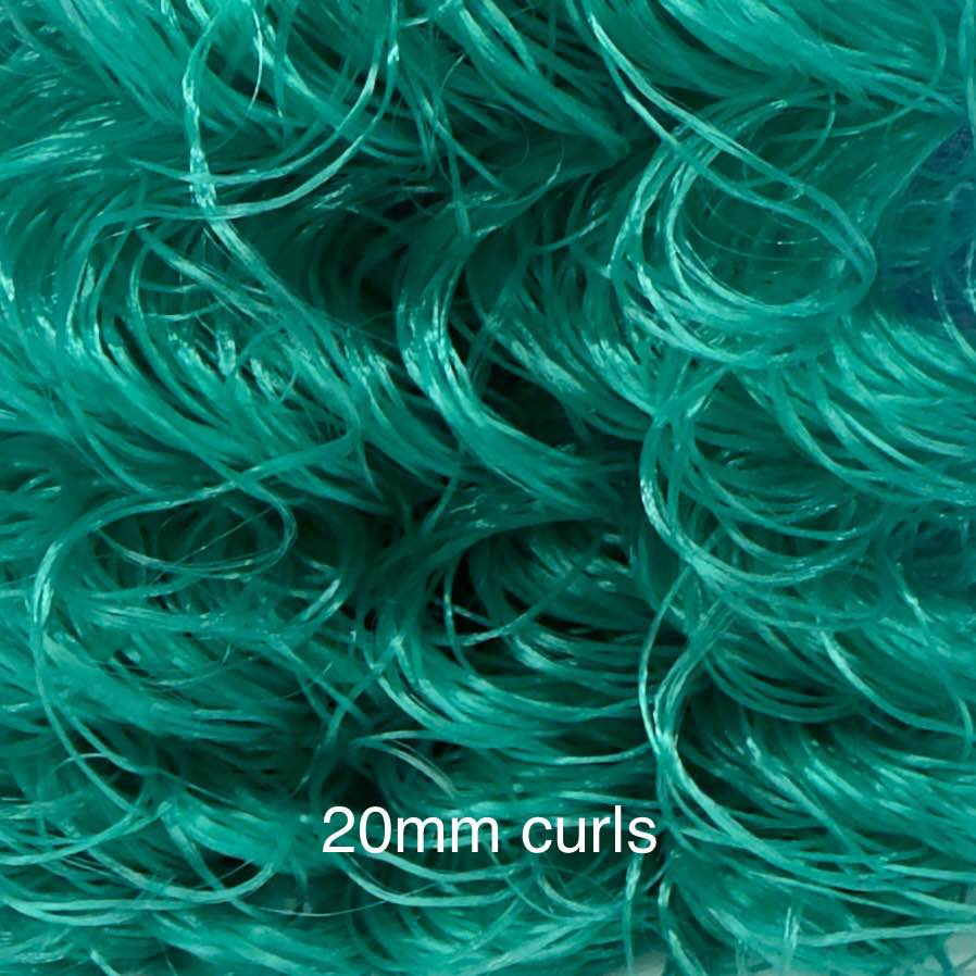 DG Curly Nylon Persian Jade N1256 1oz/28g 36in/92cm green Doll Hair