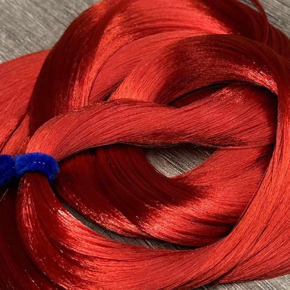 DG Straight Nylon Red Allure N004 1oz/28g 36inch/92cm hank Red Doll Hair