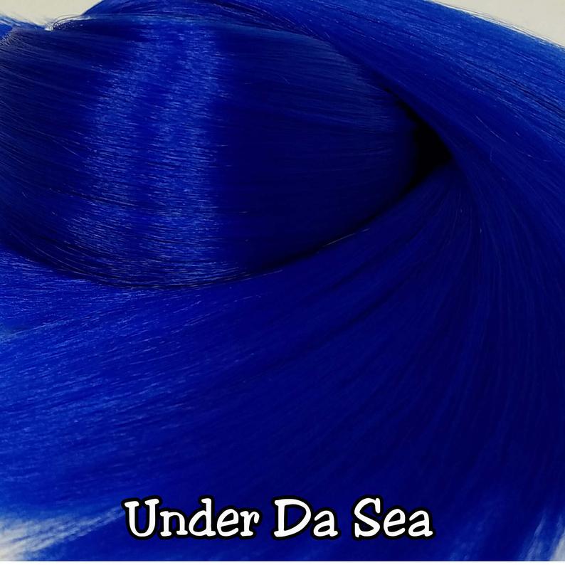 TDP Nylon Silk Fantasy Colors 1oz/28g 18inch/46cm High Temperature Doll Hair for Rerooting