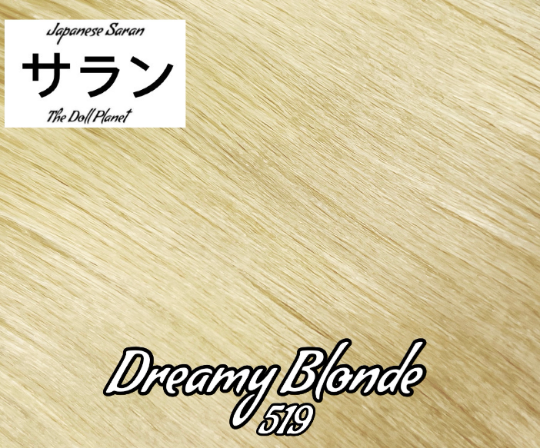 Japanese Saran Dreamy Blonde 519 36 inch 1oz/28g Doll Hair Hank