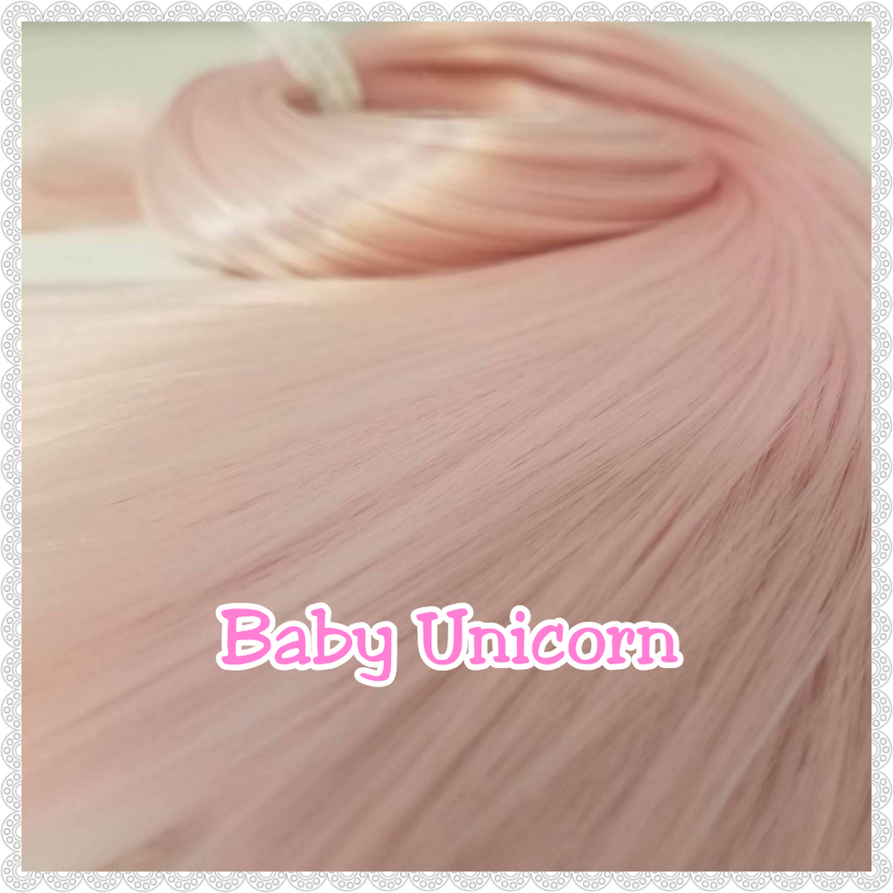 TDP Nylon Silk Fantasy Colors 1oz/28g 18inch/46cm High Temperature Doll Hair for Rerooting