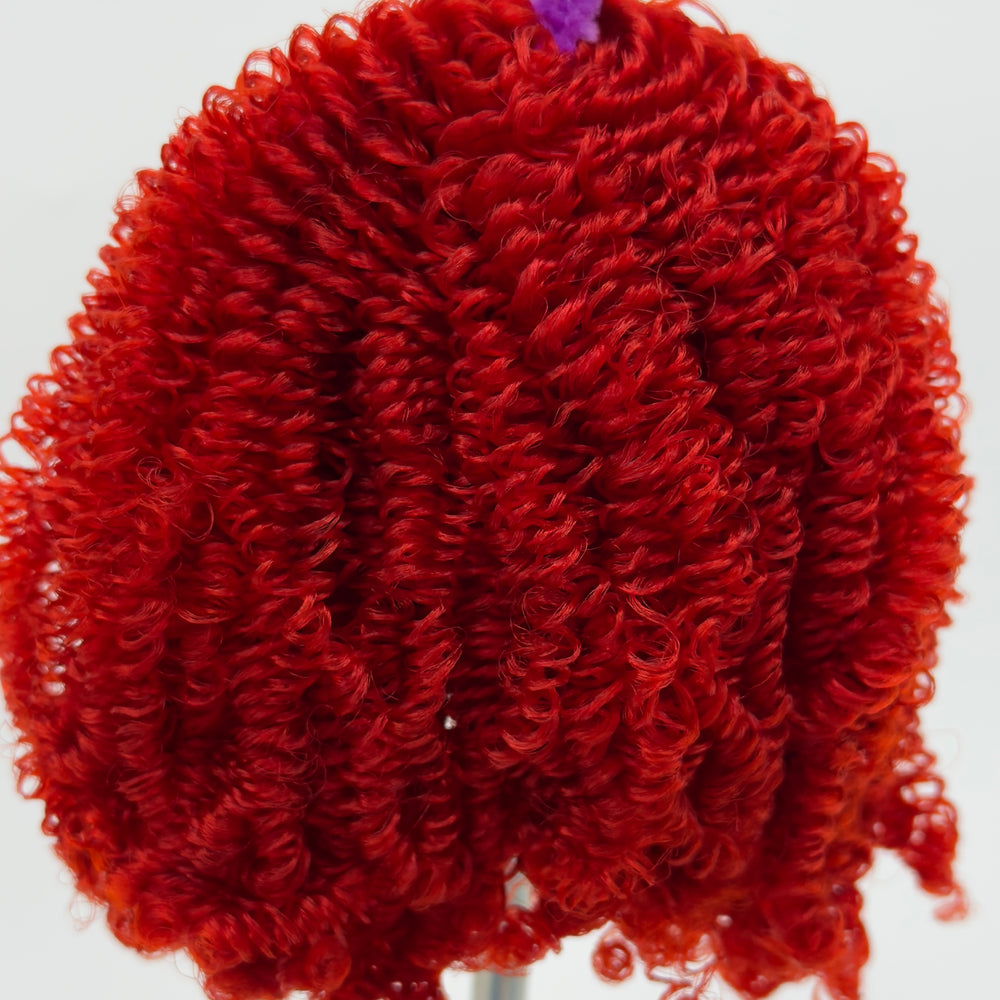 DG Nylon Curly Rojo Rush NF484A 3mm 1oz/28g 36in/92cm red Doll Hair