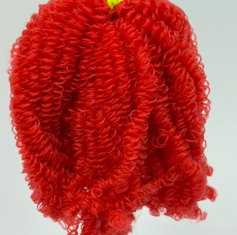 DG Nylon Curly Red Eye NF476A 3mm 1oz/28g 36in/92cm red Doll Hair