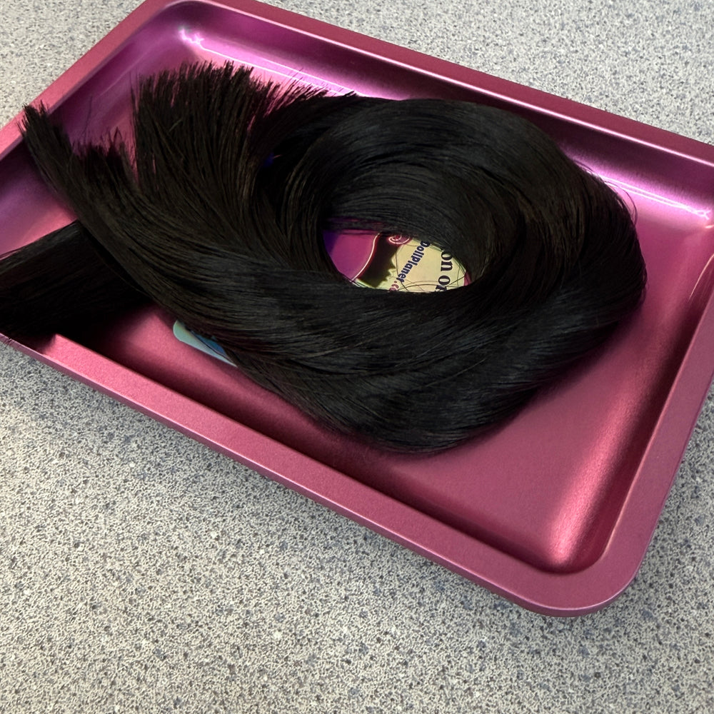 Japanese Saran Custom Beatle Bros Blend 1oz/28g 36 inch/92cm Black & Brown Blended Doll Planet Hair