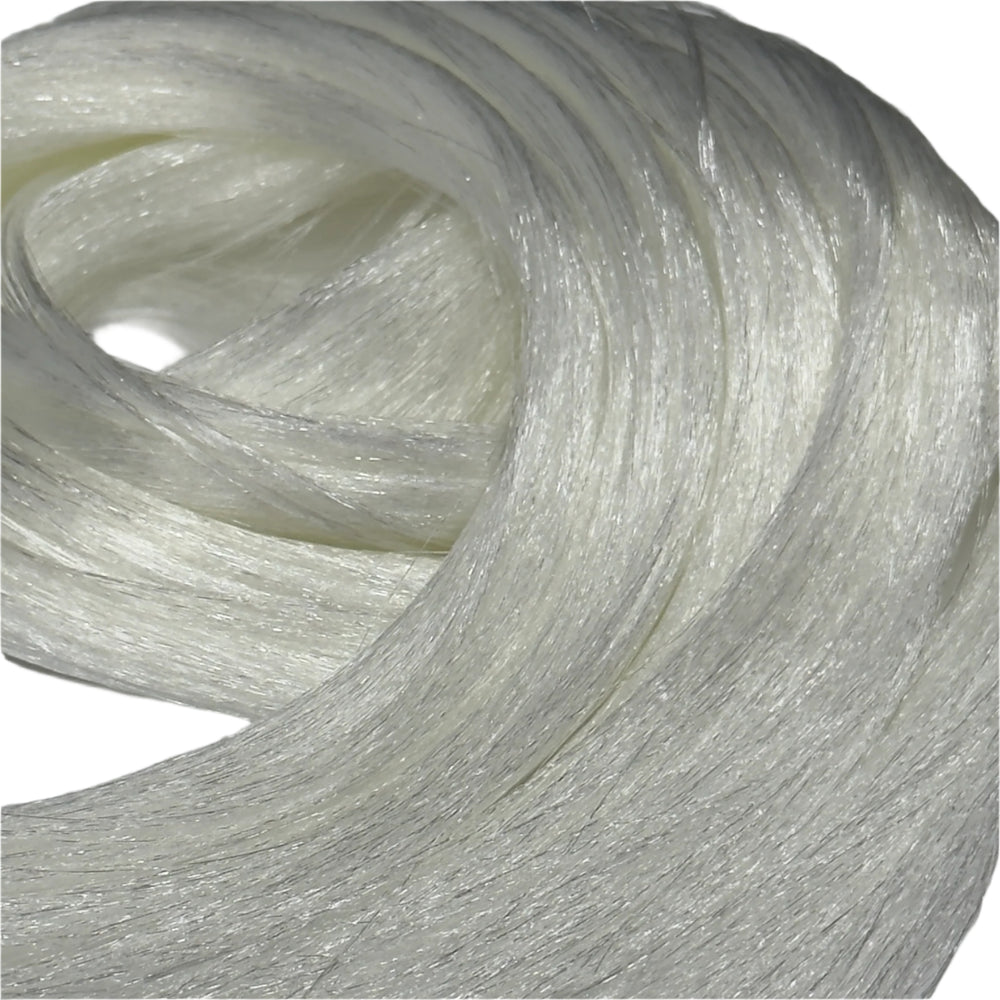 DG Straight Nylon Shimmer Shine White YN016D 1oz/28g 36inch/92cm hank white Doll Hair