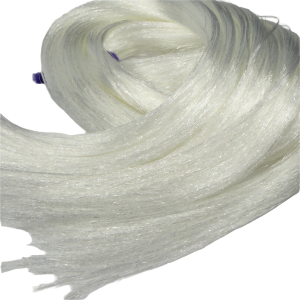 DG Straight Nylon Shimmer Shine White YN016D 1oz/28g 36inch/92cm hank white Doll Hair