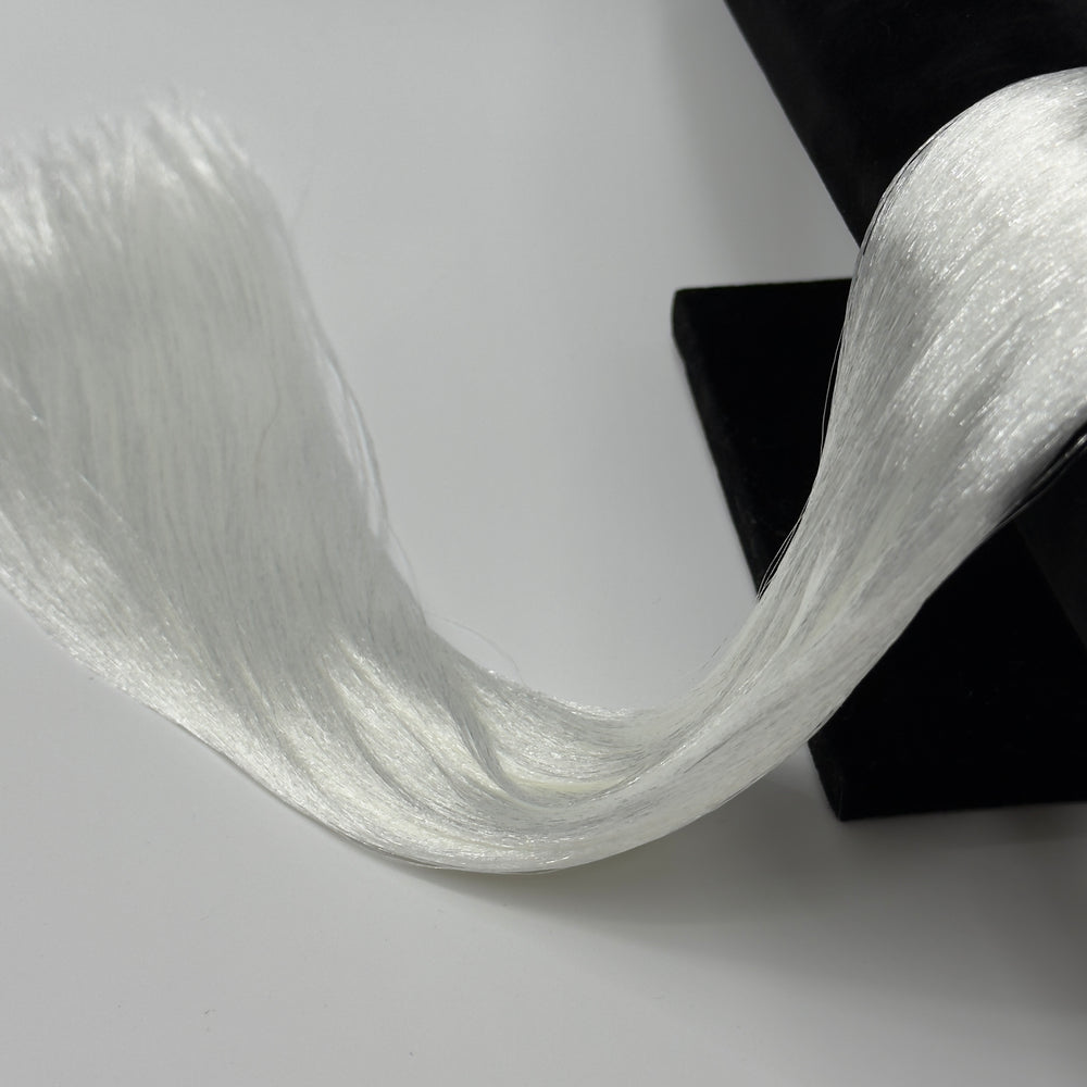 DG Straight Nylon Shimmer Shine White YN016D 1oz/28g 36inch/92cm hank white Doll Hair