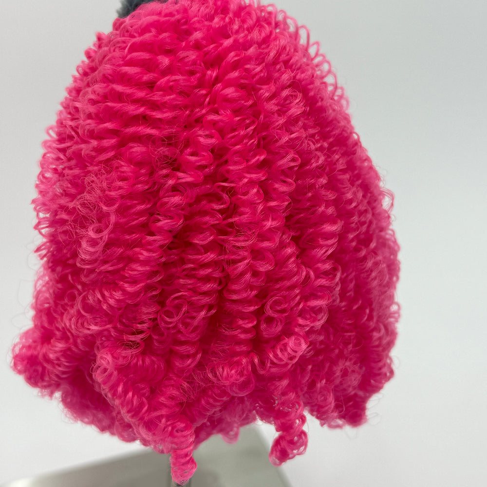 DG Nylon Curly Pink Pony Club N434A 3mm 1oz/28g 36in/92cm Doll Hair