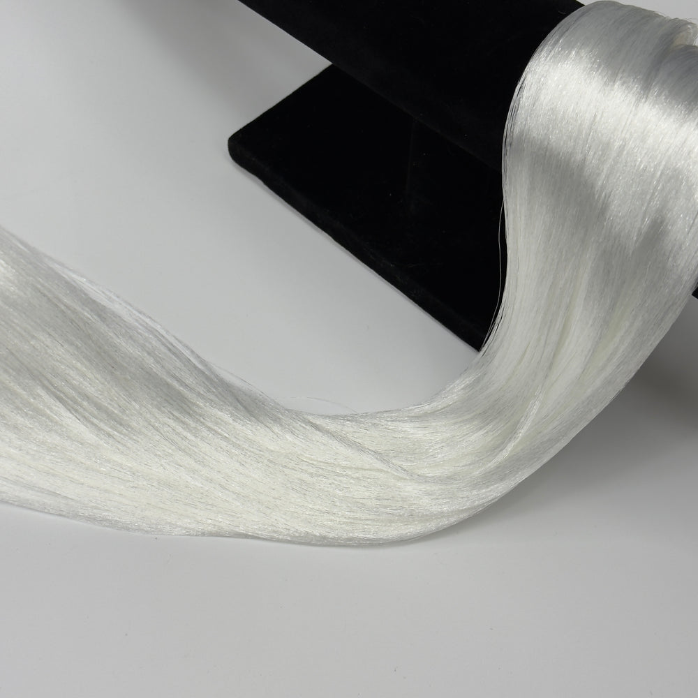 DG Straight Nylon Shimmer Shine White YN016D 1oz/28g 36inch/92cm hank white Doll Hair