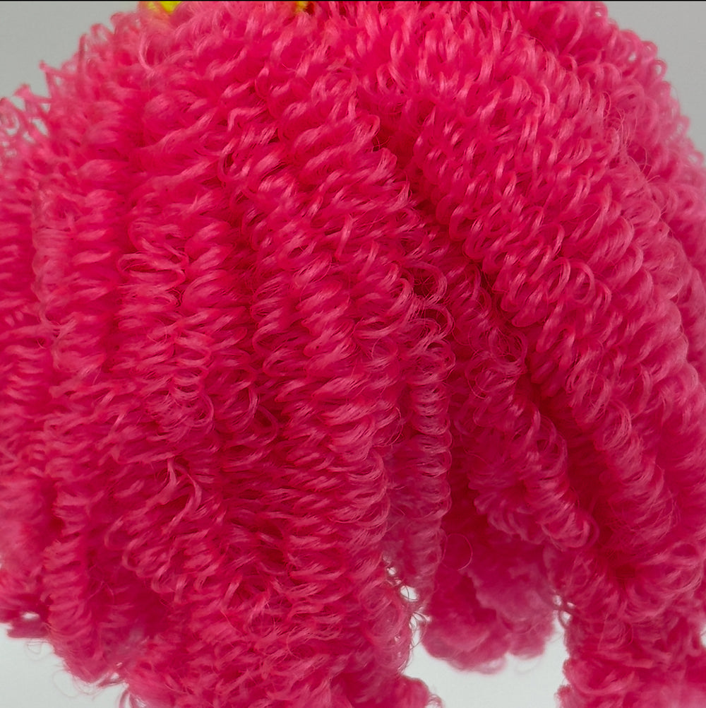 DG Nylon Curly Pink Party NF431A 3mm 1oz/28g 36in/92cm Doll Hair