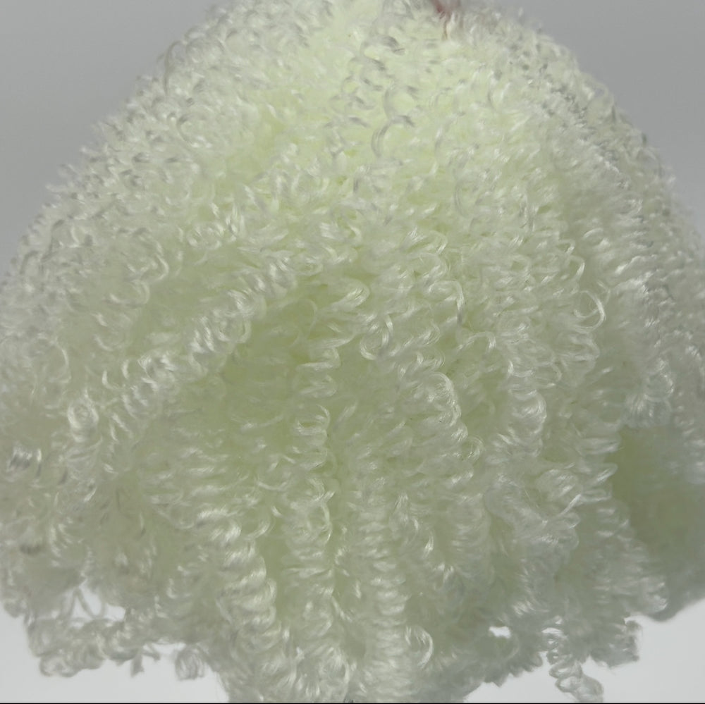DG Nylon Curly Pearly Gates NF304A 3mm 1oz/28g 36in/92cm white Doll Hair