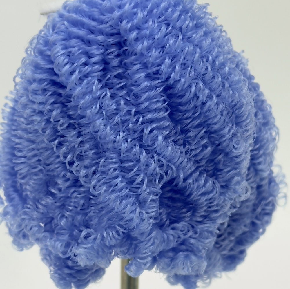 DG Nylon Curly Bluebell NF389A 3mm 1oz/28g 36in/92cm blue Doll Hair