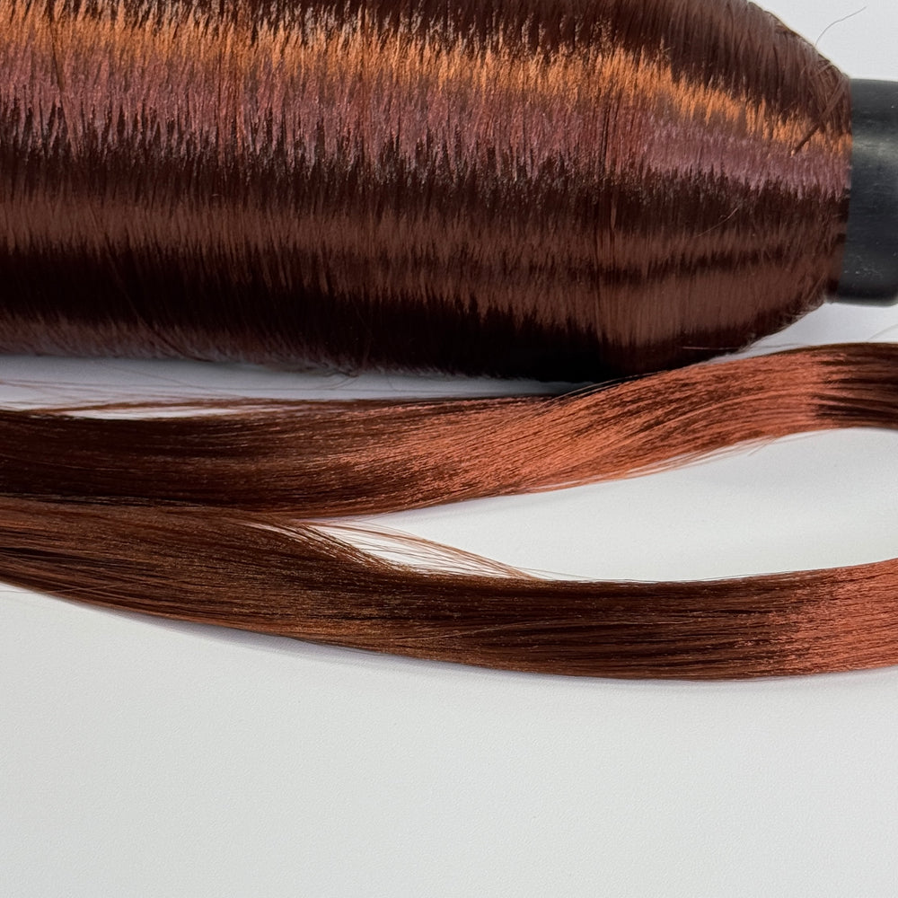 DG Straight Nylon Mahogany N463 1oz/28g 36inch/92cm brown Doll Hair