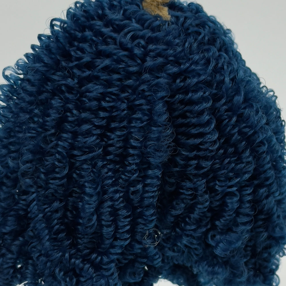 DG Nylon Curly Nightfall NF403A 3mm 1oz/28g 36in/92cm blue Doll Hair