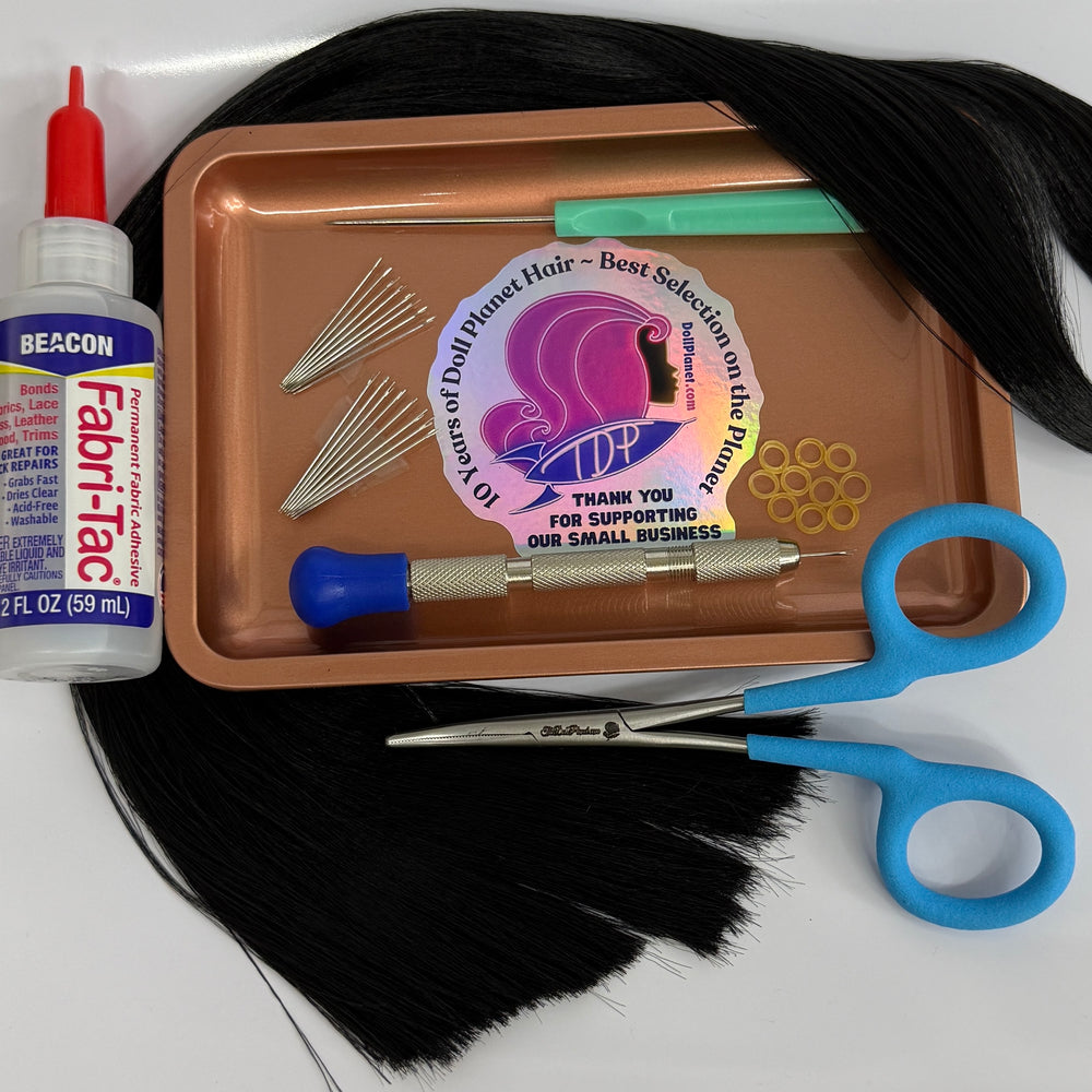 9 Piece Mega Rerooting Starter Kit for Rerooting Fashion Dolls