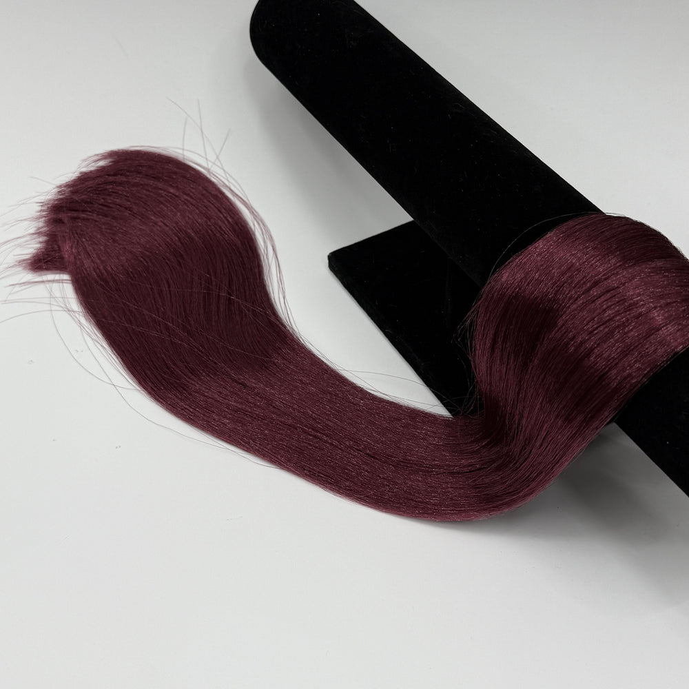 DG Straight Nylon Shimmer Shine Black Cherry YN3054 1oz/28g 36inch/92cm red Doll Hair