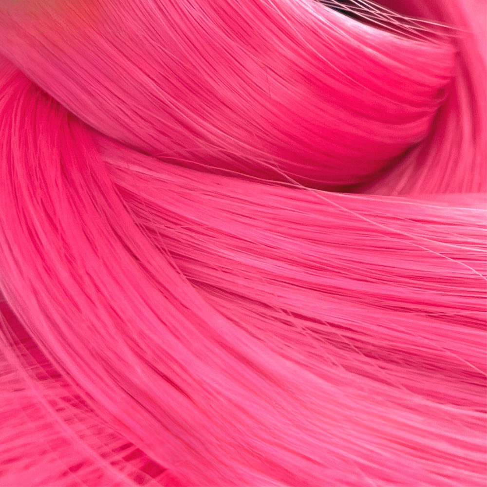 Japanese Saran Doll Planet Hair For Rerooting Glamazon Pink