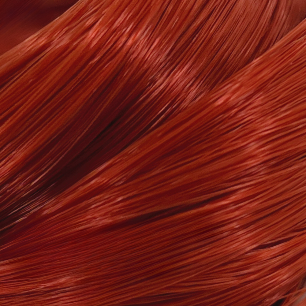 Japanese Saran Doll Planet Hair For Rerooting Rerouting Henna Red Orange