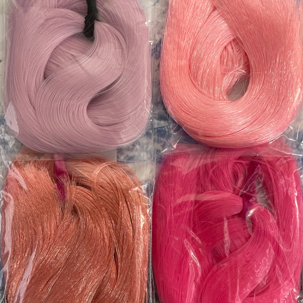 Doll Planet Hair Artist Pack Pink Shade Doll Hair for Rerooting
