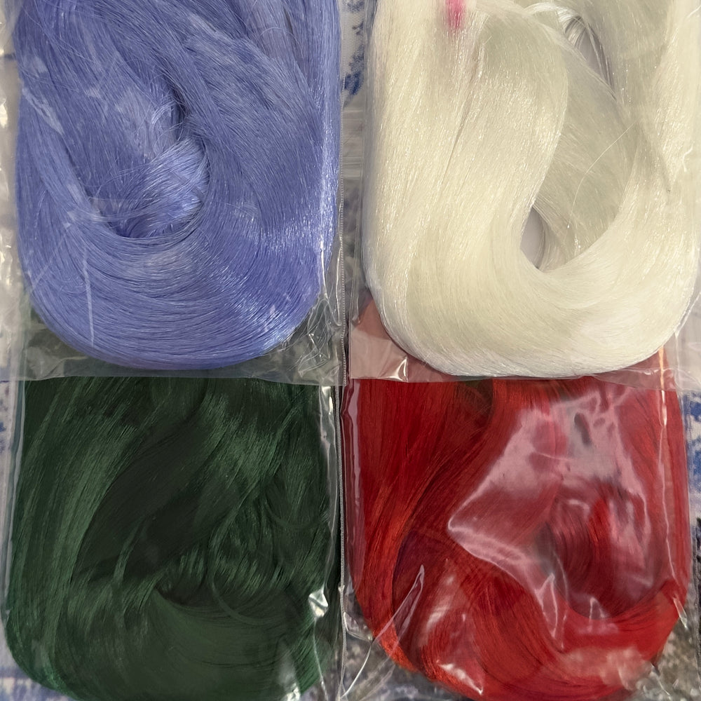 DG Nylon Artist Pack Christmas Colors 4oz Four Color Doll Hair for Rerooting