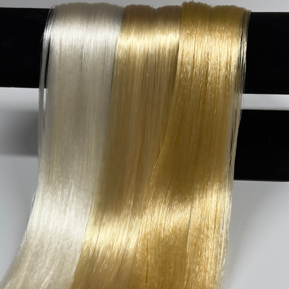 Japanese Saran Light Blonde Artist Pack 3oz Doll Hair Bundle