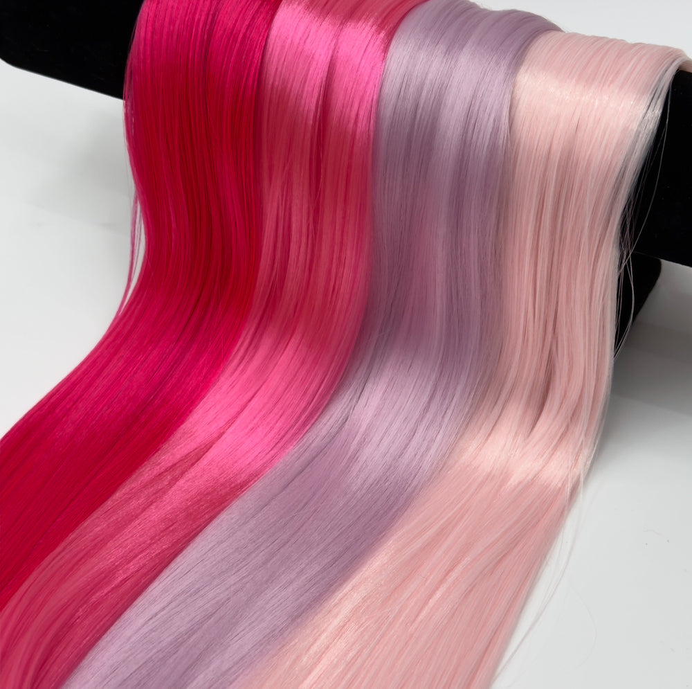 DG Nylon Pink Artist Pack 4oz Doll Hair Bundle