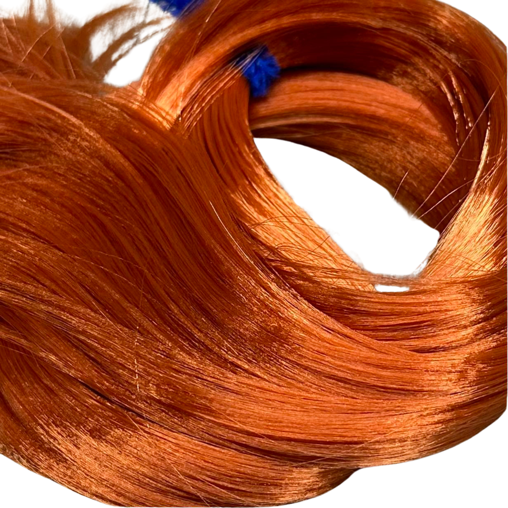 DG Nylon Red Copper NF185 36 inch 1oz/28g hank natural Red Titian Ginger Doll Hair