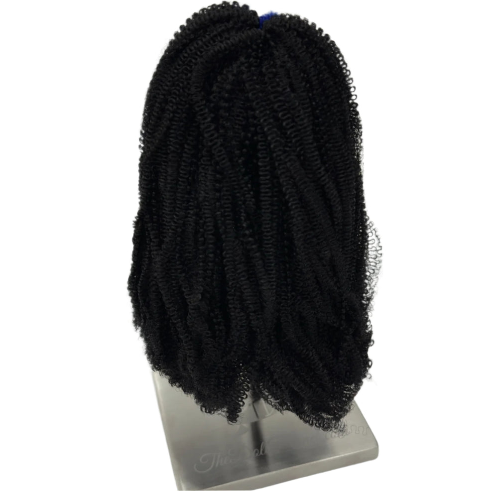 DG Nylon S-Curl Ink Black N255 1oz/28g 36 inch/92cm Afro Nylon Doll Hair