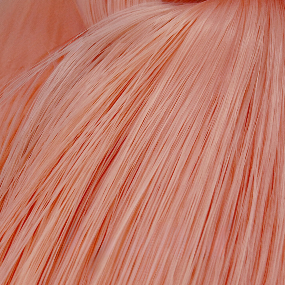 Japanese Saran Tropical Peach 2350 36 inch 1oz/28g hank pink Doll Hair