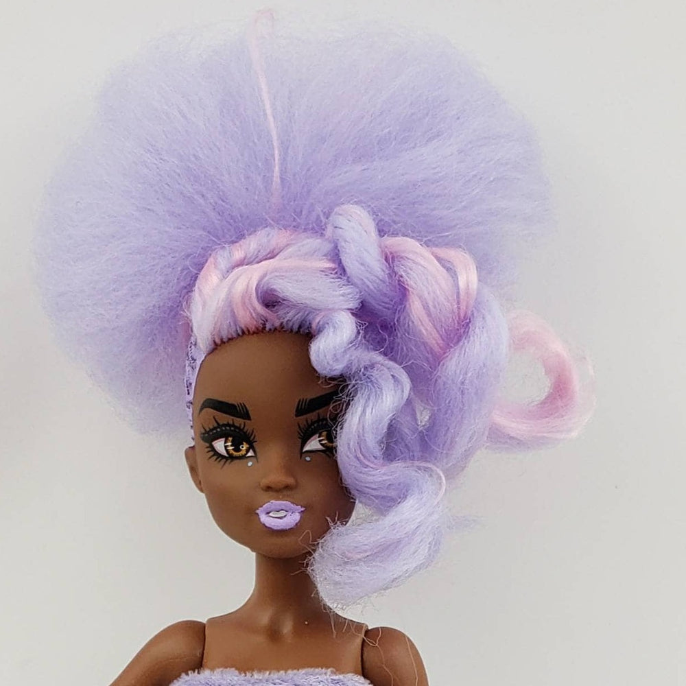 Doll Hair in purple color 