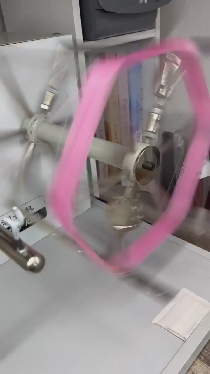 pink color doll hair video showing machine 