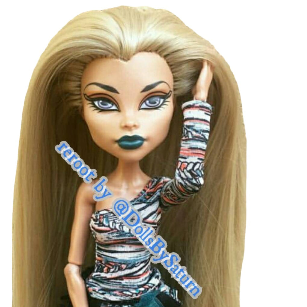 TDP Buffy Sandy Blonde High Temp Nylon Silk Doll Hair