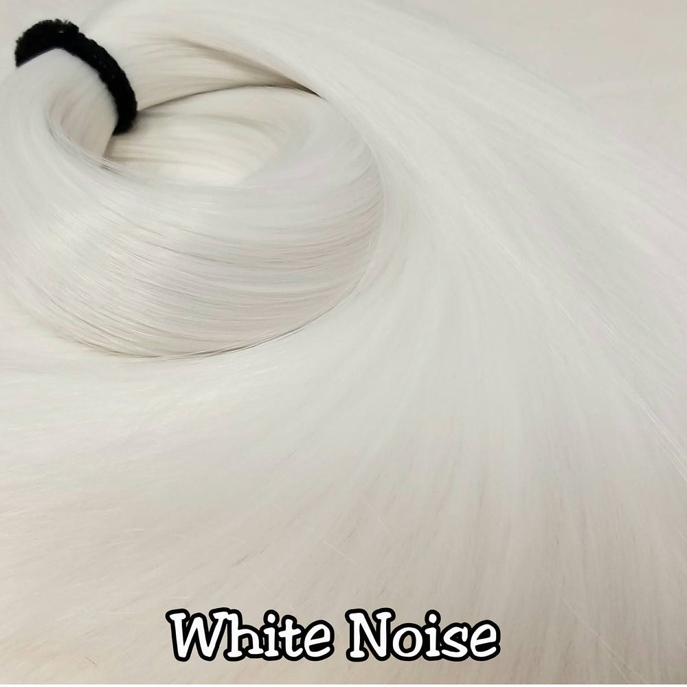 DOORBUSTER DEAL XL 2oz (56g) White Noise Nylon Doll Hair Hank for Rerooting Dolls and My Little Pony