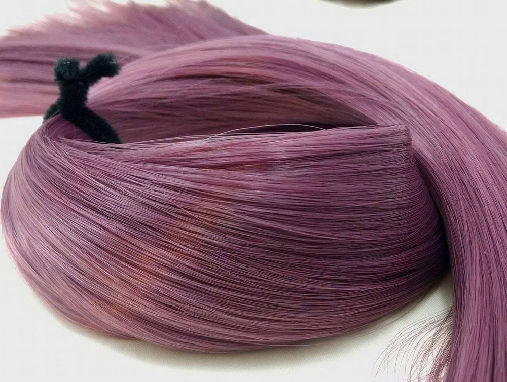 TDP Nylon Silk Leela Mauve Purple High Temp Doll Hair Hank for Rerooting Barbie® Monster High® My Little Pony® FR Disney®