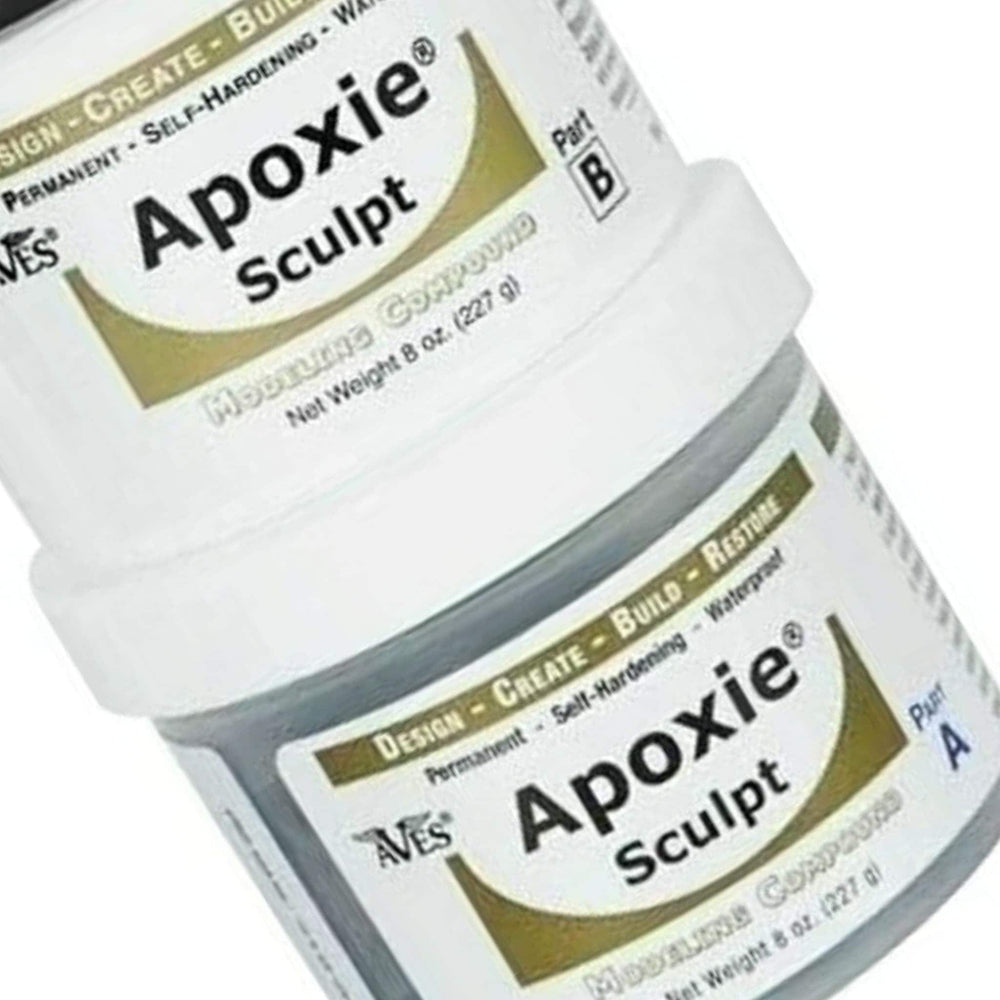 Apoxie Sculpt 2 Part Modeling Compound A & B 1/4 Pound and 1-Pound New Colors Available
