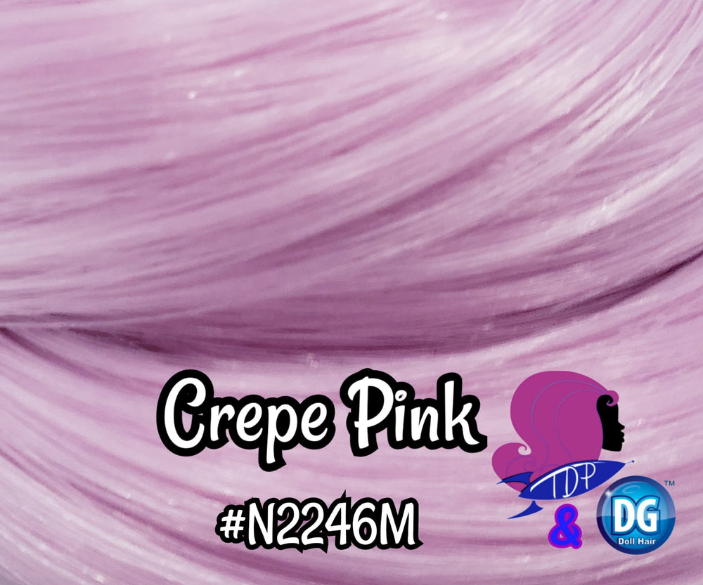 DG-HQ™ Nylon Crepe Pink N2246M 36 inch 1oz/28g hank Doll Hair for rerooting fashion dolls Standard Temperature