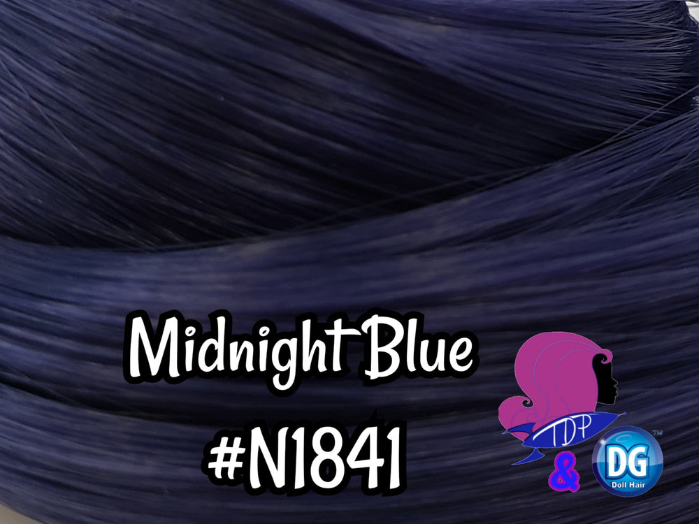DG-HQ™ Nylon Midnight Blue N1841 36 inch 1oz/28g hank Doll Hair for rerooting fashion dolls Standard Temperature