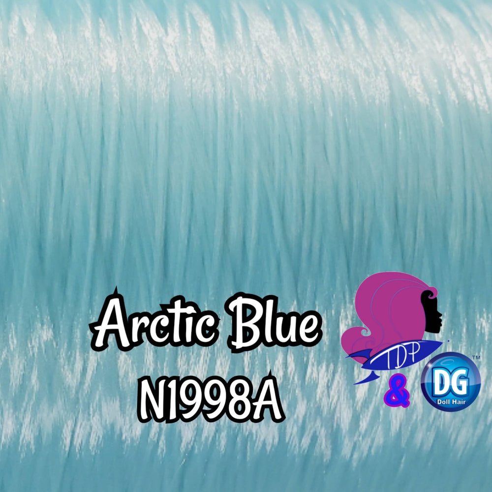 DG-HQ™ Nylon Arctic Blue N1998A 36 inch 1oz/28g hank Doll Hair for rerooting fashion dolls Standard Temperature