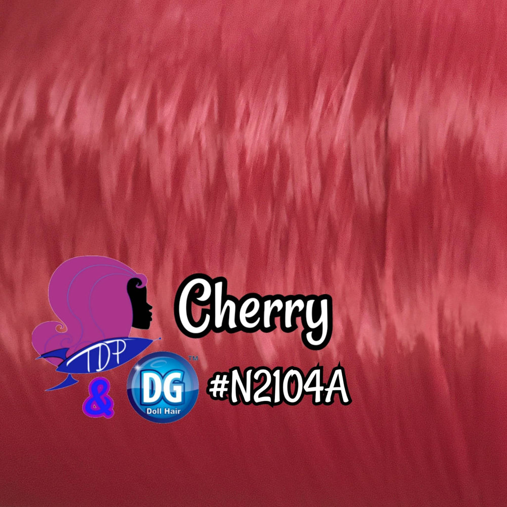 DG-HQ™ Nylon Cherry Red N2104A 36 inch 1oz/28g hank Doll Hair for rerooting fashion dolls