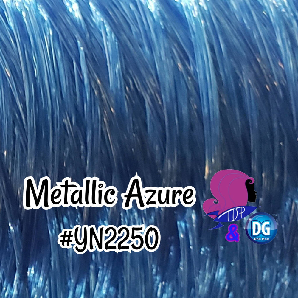 DG-HQ™ Nylon Metallic Azure Blue YN2250 Doll Hair Rerooting Styling Curling Doll My Little Pony Barbie™ Monster High™ Integrity Fr Poppy®