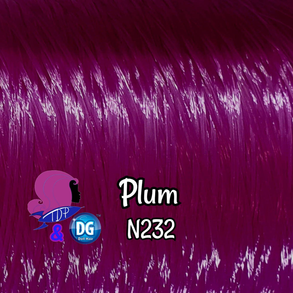 DG-HQ™ Nylon Plum N232 Purple Mauve Doll Hair Rerooting Styling Curling Doll My Little Pony Barbie™ Monster High™ Poppy® Limited Qty