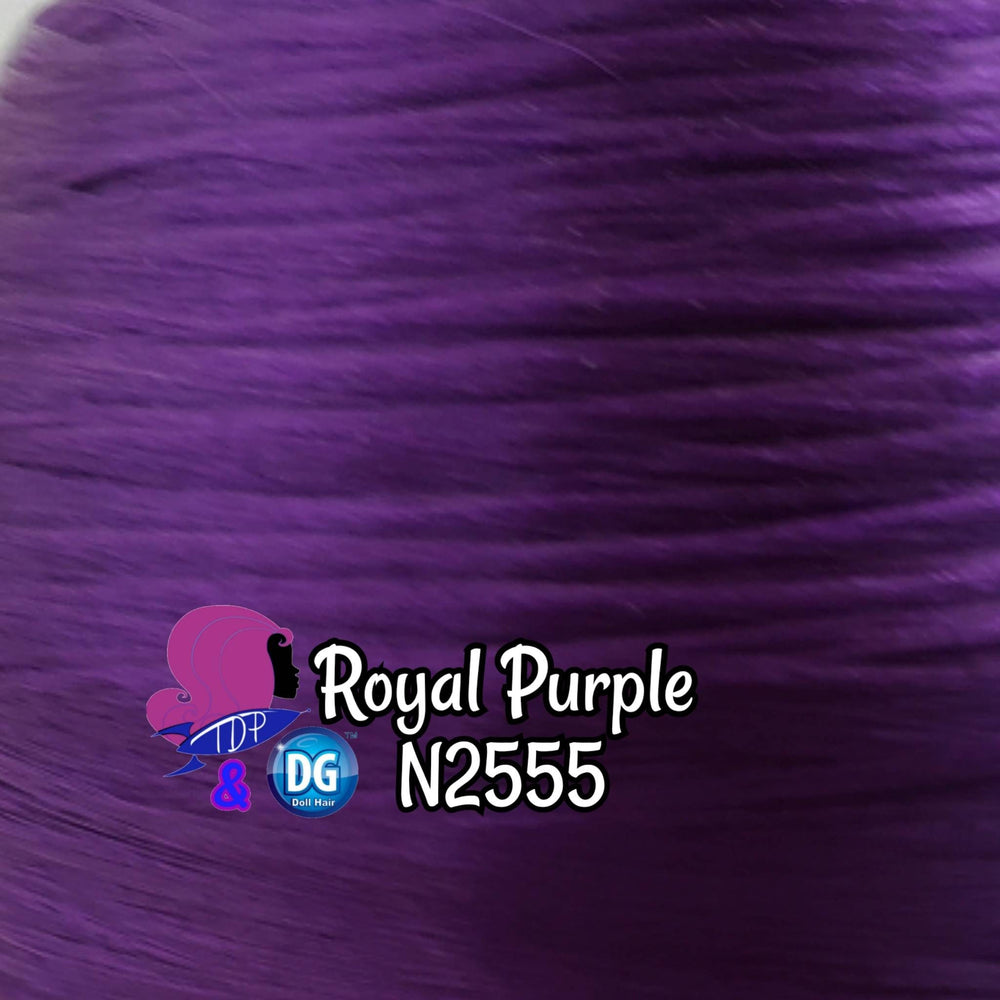 DG-HQ™ Nylon Royal Purple N2555 36 inch 1oz/28g hank Violet Doll Hair for rerooting fashion dolls Standard Temperature