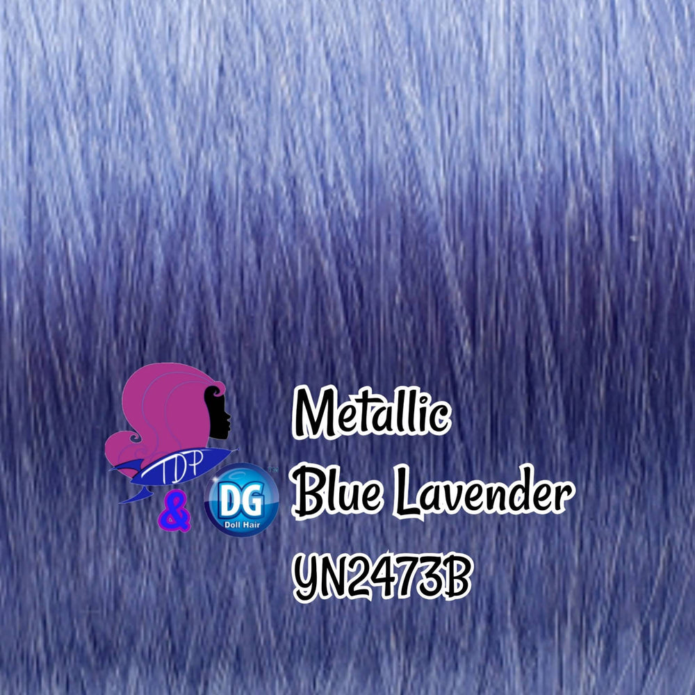 DG-HQ™ Nylon Metallic Blue Lavender YN2473B 36 inch 1oz/28g hank Doll Hair for rerooting fashion dolls Standard Temperature