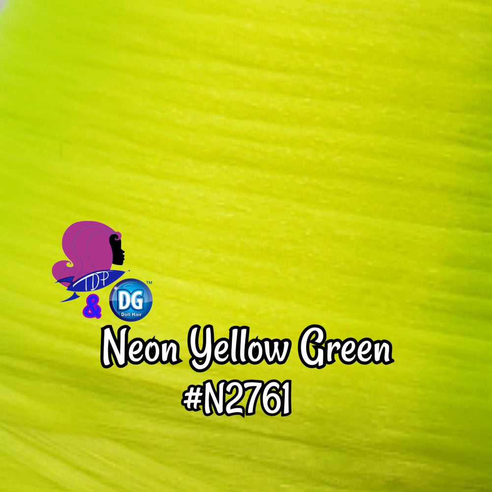DG-HQ™ Nylon Neon Yellow Green #N2761 Doll Hair Rerooting Styling Doll My Little Pony Barbie™ Monster High™ Fr Poppy® Limited Qty