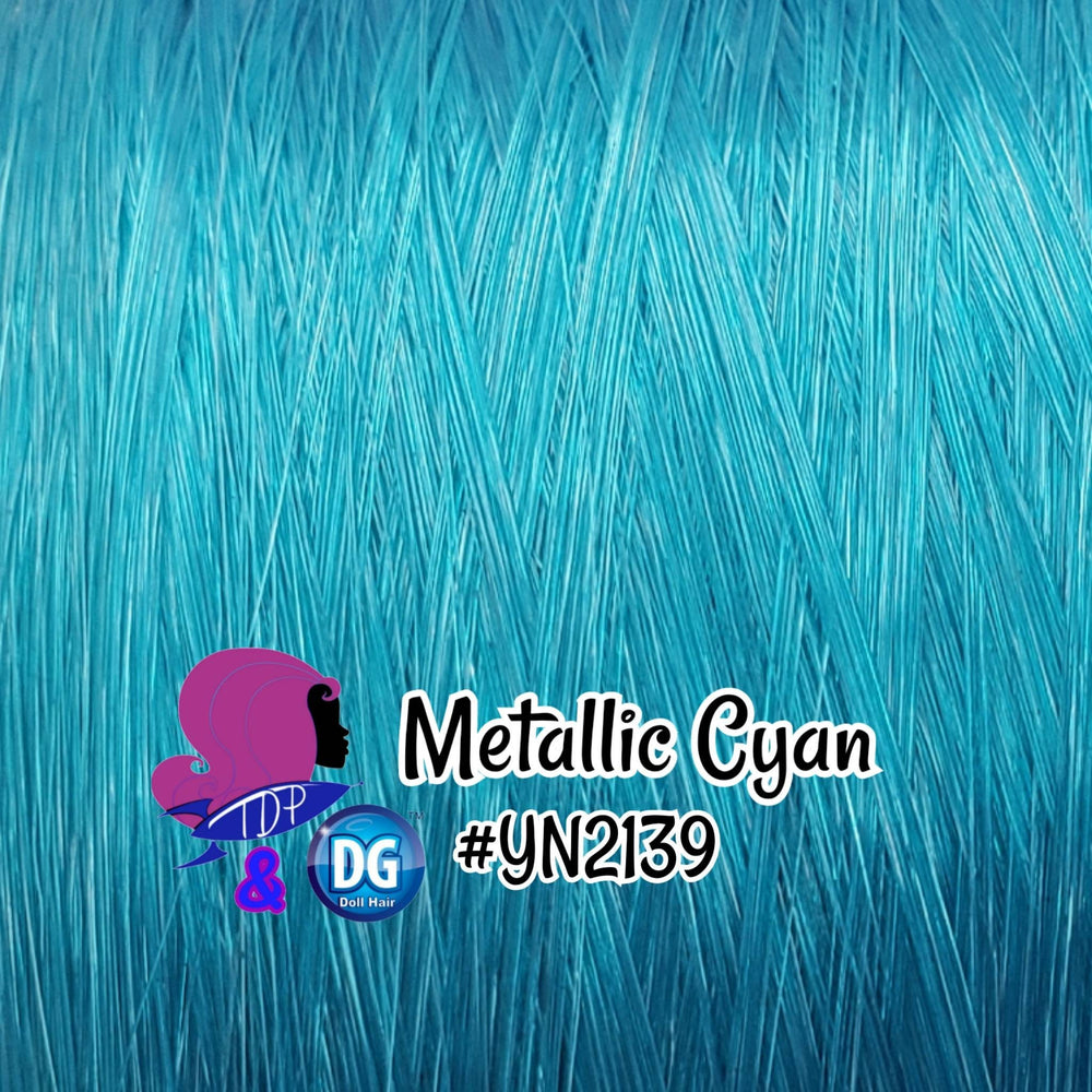DG-HQ™ Nylon Metallic Cyan YN2139 Blue Turquoise Doll Hair Rerooting Curling Doll My Little Pony Barbie™ Monster High™ Integrity Poppy®