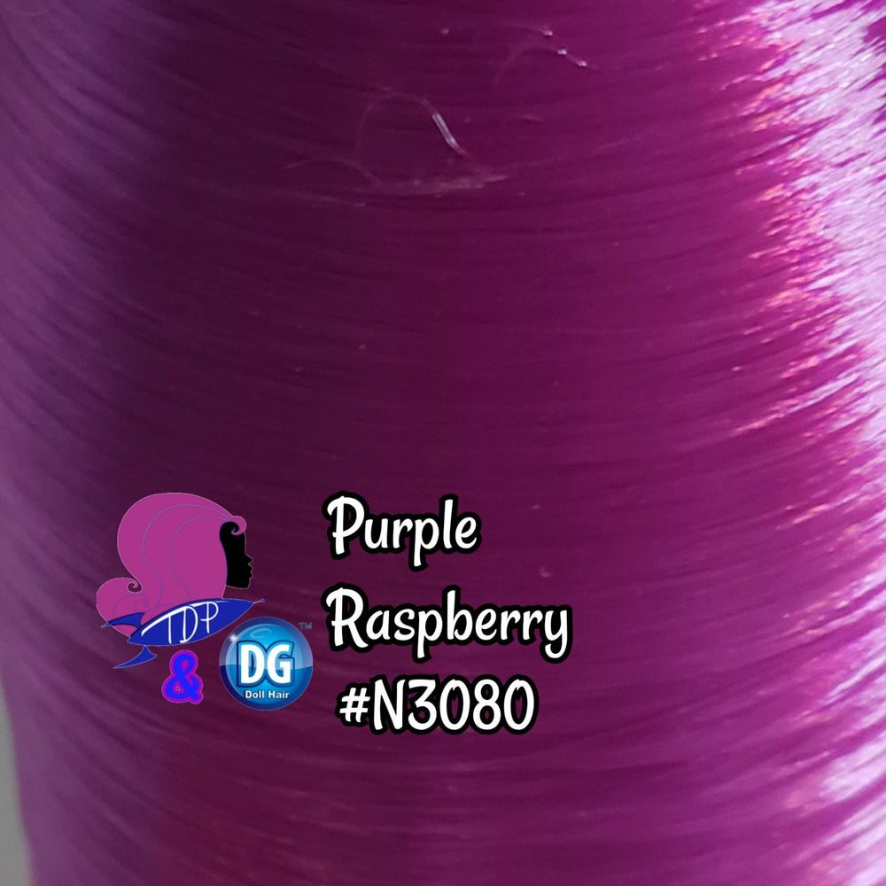 DG-HQ™ Nylon Purple Raspberry #N3080 Magenta Purple Doll Hair Reroot My Little Pony Barbie™ Ever After High™ Rainbow High® Lol omg