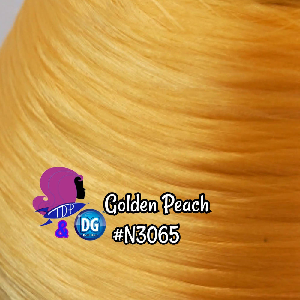 DG-HQ™ Nylon Golden Peach #N3065 Natural Orange Blonde Doll Hair Reroot My Little Pony Barbie™ Ever After High™ Rainbow High® Lol omg